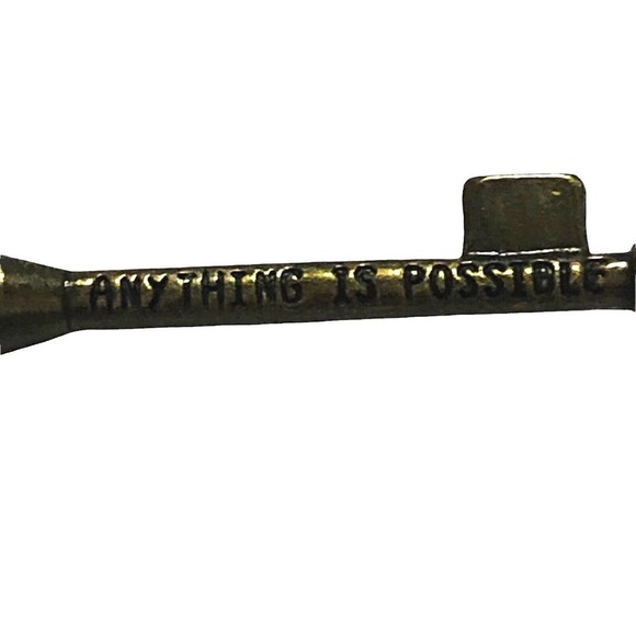 Good Works Christian Favored Key Lock Religious Necklace Anything Is Possible - Picture 3 of 8